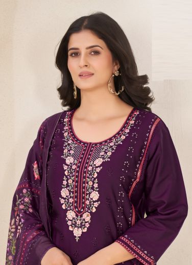 RANGREKHA - Catalog # 58492 (Set of 4 SIZE-SETS [Readymade Salwar Suits]) by Brand AFSANA