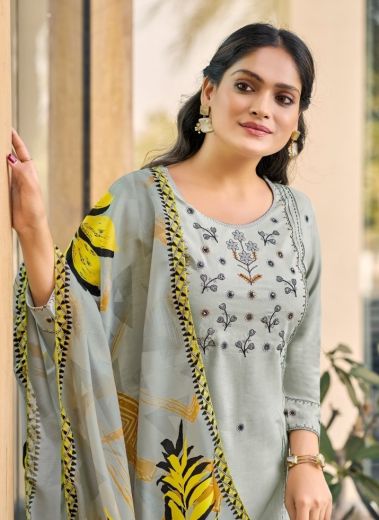 BUTTERFLY - Catalog # 58507 (Set of 6 Readymade Salwar Suits) by Brand WOODEE AHMEDABAD