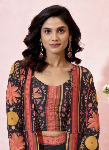 INDO-WESTERN WEDDING WEAR - Catalog # 58562 (Set of 4 Tops With Bottoms) by Brand DESI MUSE