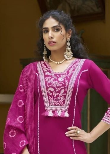VAANI - Catalog # 58572 (Set of 4 Readymade Salwar Suits) by Brand KARISSA
