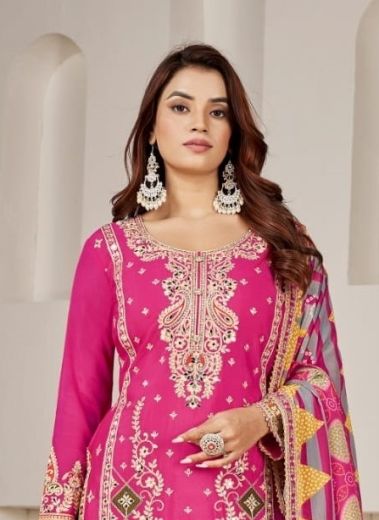 PHOOLZARI - Catalog # 58593 (Set of 4 Readymade Salwar Suits) by Brand GULZAR COUTURE
