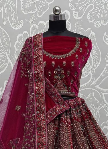 SERIES 2863 - Catalog # 58596 (Set of 2 Semi-Stitched Lehengas) by Brand DESI MUSE