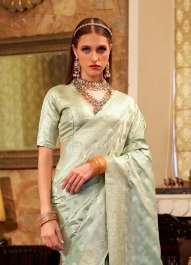 SHELLA GOLD - Catalog # 58694 (Set of 6 Sarees) by Brand DESI MUSE