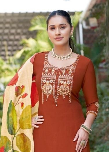 ABHILASHA - Catalog # 58700 (Set of 5 Readymade Salwar Suits) by Brand WOOGLEE FASHIONS