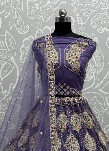 SERIES 2864 - Catalog # 58706 (Set of 5 Semi-Stitched Lehengas) by Brand DESI MUSE