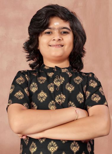 LUNGI STYLE 18 [KIDS] - Catalog # 58737 (Set of 8 Men's Ethnic Wear) by Brand SANGEET