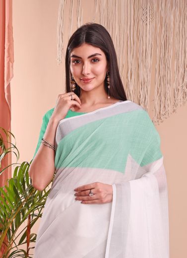 THE WHITE LOOM - Catalog # 58748 (Set of 13 Sarees) by Brand DESI MUSE