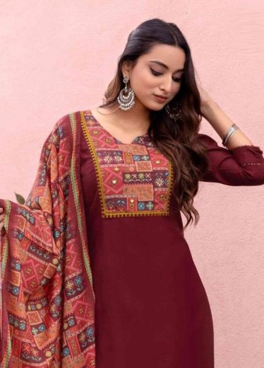 DAY LIGHT - Catalog # 58847 (Set of 5 Readymade Salwar Suits) by Brand MITTOO