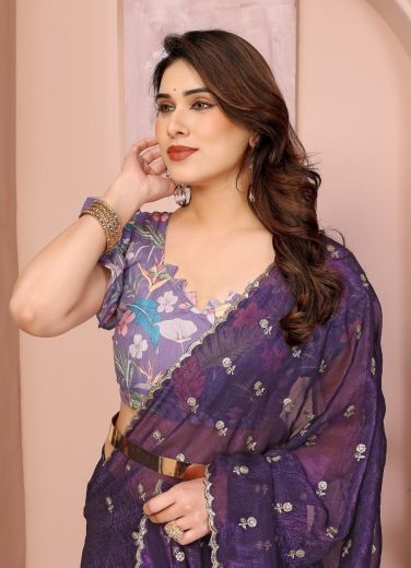 IRA CLOTH 3 - Catalog # 58867 (Set of 7 Sarees) by Brand PRIMA