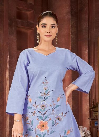 COTTON PRINTED FLORAL CO-ORD SETS - Catalog # 58868 (Set of 4 SIZE-SETS [Tops With Bottoms]) by Brand RED FEATHER