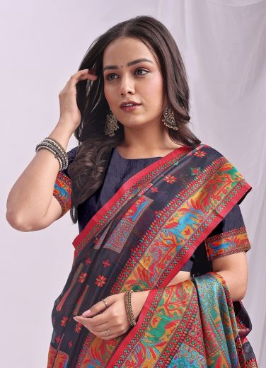 VASTRA LOOM - Catalog # 58888 (Set of 6 Sarees) by Brand DESI MUSE
