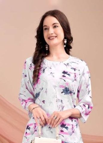 COTTON FEEL 1 - Catalog # 58899 (Set of 6 Kaftans / Ponchos) by Brand DESI MUSE