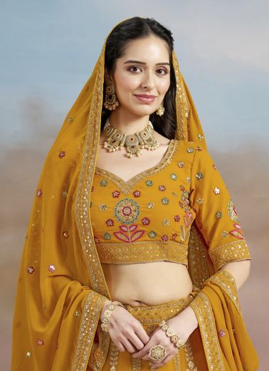 MILONI - Catalog # 58978 (Set of 6 Semi-Stitched Lehengas) by Brand DESI MUSE