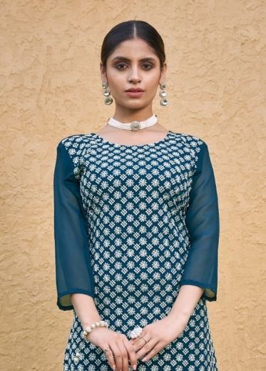 ROOHI - Catalog # 58984 (Set of 5 Tops With Bottoms) by Brand DESI MUSE