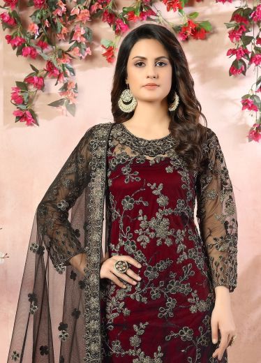 AANAYA 8 - Catalog # 59048 (Set of 4 Semi-Stitched / Un-Stitched Suits) by Brand DESI MUSE