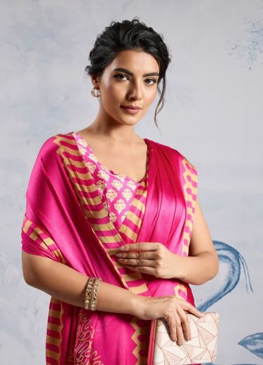 PURE AJRAKH PRINT 6 - Catalog # 59078 (Set of 6 Sarees) by Brand RAJTEX FABRICS
