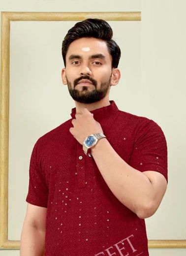ROYAL SCHIFFLI - Catalog # 59148 (Set of 5 FATHER-SON COMBO) by Brand SANGEET