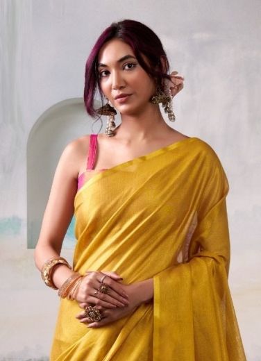 ANVIKA TISSUES - Catalog # 59169 (Set of 6 Sarees) by Brand DESI MUSE
