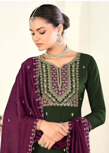 SANWALI 2 - Catalog # 59279 (Set of 12 Readymade Salwar Suits) by Brand SERENGETI