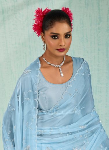 VIRELA - Catalog # 59292 (Set of 2 Sarees) by Brand S-ETHNIC LIFESTYLE