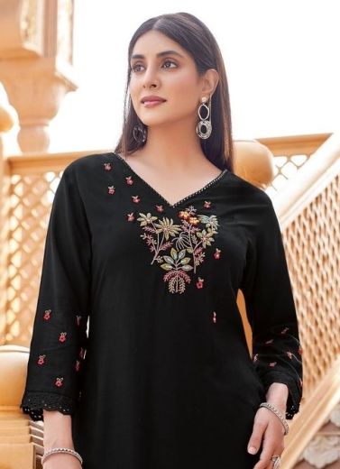 BARBELLA 13 - Catalog # 59335 (Set of 6 Readymade Women's Kurtis / Tops) by Brand WOOGLEE FASHIONS