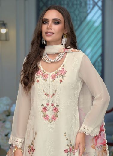 ERINA - Catalog # 59375 (Set of 3 Readymade Salwar Suits) by Brand ZAVERI WOMAN