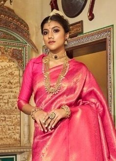 ANANTA SILK - Catalog # 59377 (Set of 6 Sarees) by Brand MEHERIYA