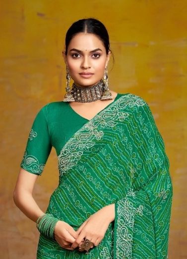 BINDNI - Catalog # 59395 (Set of 5 Sarees) by Brand STAVAN