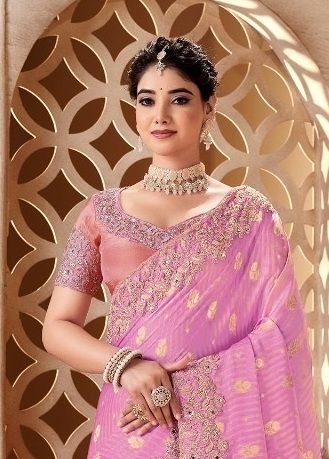 BRIDAL HERITAGE 4003 COLORS - Catalog # 59418 (Set of 2 Sarees) by Brand MEHERIYA