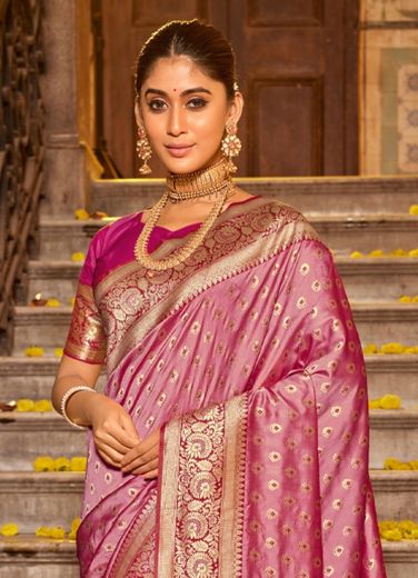 VAANI SILK - Catalog # 59498 (Set of 4 Sarees) by Brand DESI MUSE
