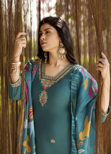 MIRALEE - Catalog # 59507 (Set of 6 Readymade Salwar Suits) by Brand WOODEE AHMEDABAD