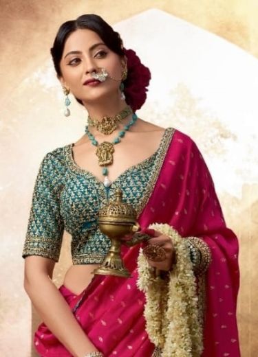 KASHVI - Catalog # 59535 (Set of 8 Sarees) by Brand KIRA FASHIONS