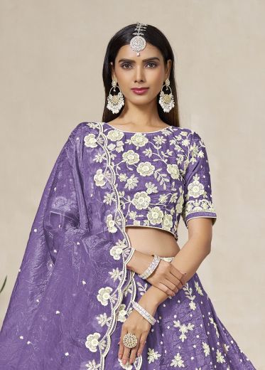 MEHVISH 19 - Catalog # 59627 (Set of 4 Semi-Stitched Lehengas) by Brand DESI MUSE
