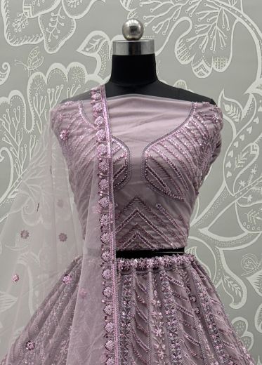 SERIES 2874-2877 - Catalog # 59633 (Set of 10 Semi-Stitched Lehengas) by Brand MEHERIYA