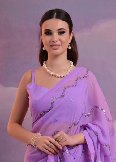 AASTHA - Catalog # 59696 (Set of 5 Sarees) by Brand MEHERIYA