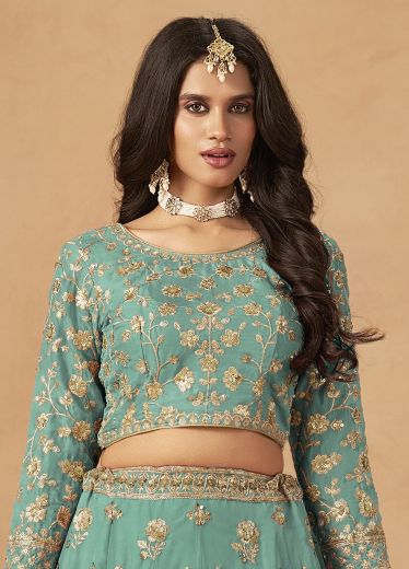 MEHVISH 24 - Catalog # 60489 (Set of 4 Semi-Stitched Lehengas) MADE IN INDIA BY MEHERIYA