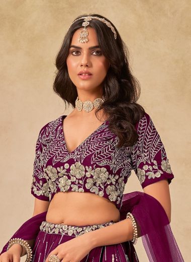 MEHVISH 26 - Catalog # 60661 (Set of 4 Semi-Stitched Lehengas) MADE IN INDIA BY JAGRAASA