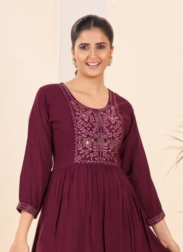 VENEZIA - Catalog # 61322 (Set of 4 Readymade Women's Kurtis / Tops) by Blue Hills
