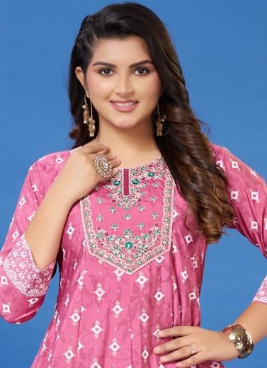 VASTRAM - Catalog # 62831 (Set of 6 Readymade Women's Kurtis / Tops) by Dee Cee
