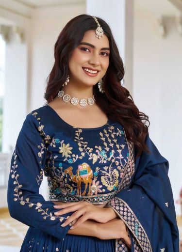 SERIES 150 - Catalog # 63112 (Set of 2 Readymade Lehengas) by Raw Lemon