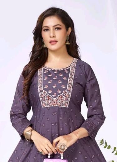MANGO DOLI - Catalog # 63175 (Set of 6 Readymade Women's Kurtis / Tops) by Dee Cee