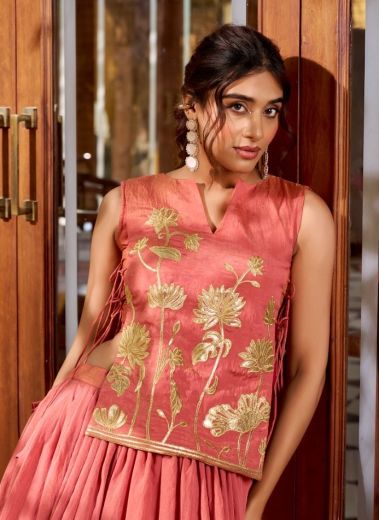 SERIES 1122 - Catalog # 63479 (Set of 2 Readymade Lehengas) by Raw Lemon