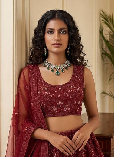 SERIES 3007-3009 - Catalog # 64280 (Set of 3 Semi-Stitched Lehengas)