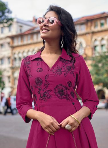 ANGOORI - Catalog # 64358 (Set of 6 Readymade Women's Kurtis / Tops)