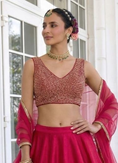 SERIES 9014 - Catalog # 64623 (Set of 3 Readymade Lehengas)