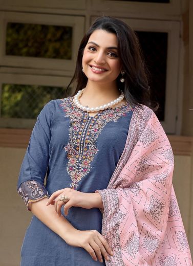 SAGAAI 3 - Catalog # 64626 (Set of 6 Readymade Salwar Suits)