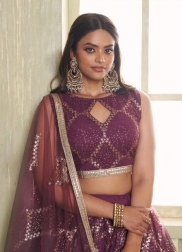 CHANDRAKALA 2 - Catalog # 65004 (Set of 5 Semi-Stitched Lehengas)