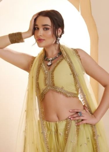 CHANDRAKALA 3 - Catalog # 65018 (Set of 5 Semi-Stitched Lehengas)