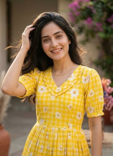 SERIES 1257 - Catalog # 65159 (Set of 4 Readymade Women's Kurtis / Tops)