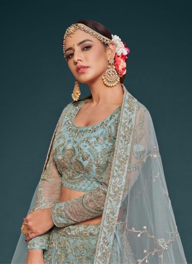 SHIMMERS 1 - Catalog # 65450 (Set of 9 Semi-Stitched Lehengas)